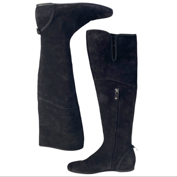 Salvatore Ferragamo Suede Over the Knee Boot | 9B - Picture 5 of 13